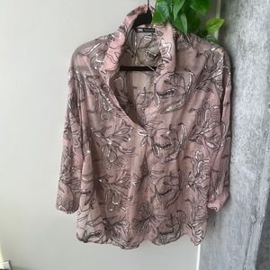 Zara sequin blouse in L